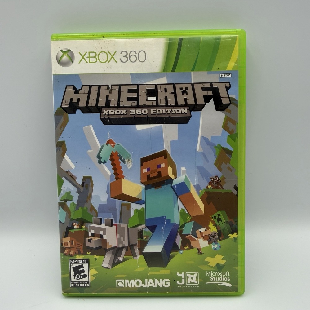 Minecraft Xbox 360 Edition Game Disc Only No Manual Scratched Tested